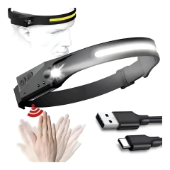 Linterna frontal LED + Linterna Recargable llavero + Linterna con encendedor/PROMO 3X1 - comprar online