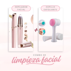 DEPILADOR DE VELLO FACIAL PARA MUJER SIN DOLOR + CEPILLO FACIAL EXFOLIANTE ¡DE REGALO!
