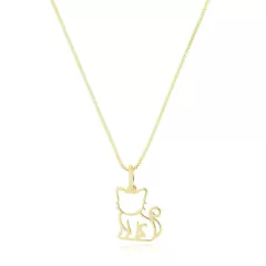 Colar com Pingente de Gatinho