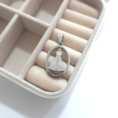 Pingente Nossa Senhora Aparecida Aço Inox