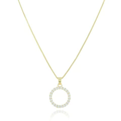 Colar redondo cravejado