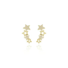 Brinco ear cuff zirconias