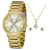 Kit Relógio Feminino Lince Dourado LRGH142LKY29 - comprar online