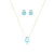 Conjunto gota azul clara