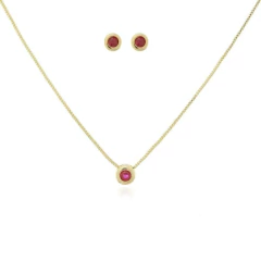 Conjunto ponto de luz fucsia