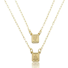 Escapulário Deus é Fiel | O Senhor é Meu Pastor | Folheado