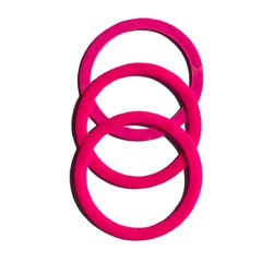 aros argolas rosas