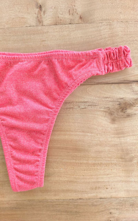 Colaless con frunce (Lurex coral) - comprar online