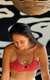Top fruncido Miranda lurex coral