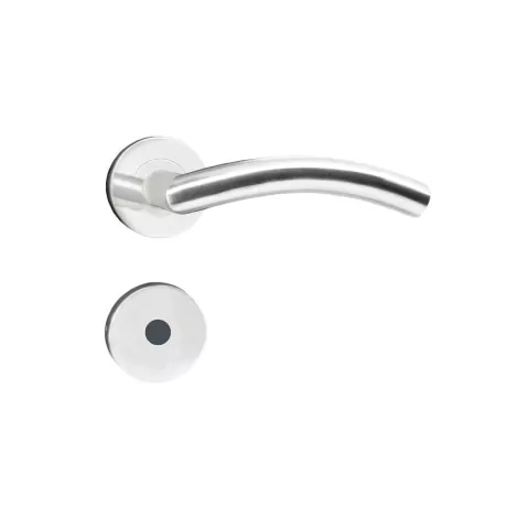 Conjunto Fechadura MI890 Banheiro de 55mm ST2 R235 Cromado Arredondada