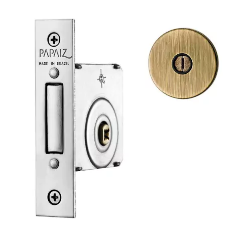 Fechadura Trava Auxiliar Tetra 140 40mm Oxidada Blister