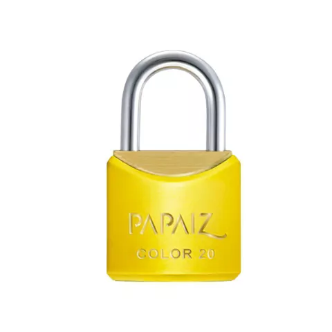 Cadeado com Chave 20mm Latão Amarelo Color Line Saco Plástico - comprar online