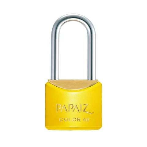 Cadeado de Haste Longa CR40/50 Amarelo Color Line