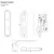 Fechadura Externa Silvana 1200 Alavanca 40mm Cromado