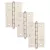Kit 3 Dobradiças Silvana 880 Até 15kg - 2,5" Polegadas Niquelado