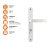 Fechadura Externa Silvana 2000s Italy 48mm Branco Perola na internet