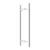 Puxador de porta Silvana Tubular 1m Inox Esc - comprar online