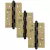 Kit 3 Dobradiças Silvana 880 Até 35kg - 4" Polegadas Oxidado