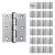 Kit 24 Dobradiças Silvana 860 Até 35kg - 4x3" Polegadas Polido - comprar online