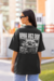 Camiseta Preta + Estampa Cinza - comprar online
