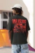 Camiseta Preta + Estampa Vermelho - comprar online