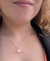Pingente pedra natural - quartzo transparente cristal biterminado P - Prata 925 na internet