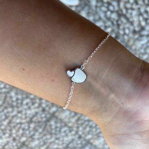 Pulseira Caju (elos) 19.5cm - Prata 925 - comprar online