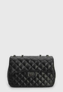 Bolsa Maria Milão Transversal Matelassê Preta - comprar online