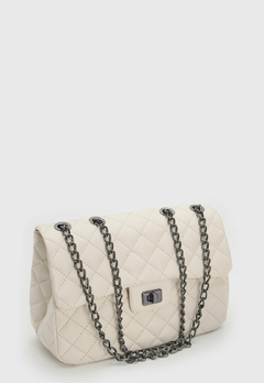 Bolsa Maria Milão Transversal Matelassê Off White na internet
