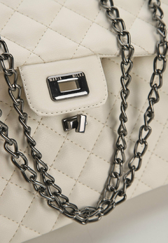 Imagem do Bolsa Maria Milão Transversal Matelassê Off White