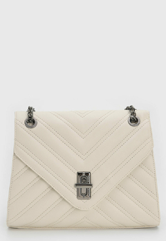 Bolsa Maria Milão Matelassê Lateral Off-White - comprar online