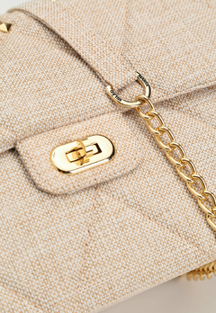 Bolsa Maria Milão Transversal Matelassê Palha - comprar online