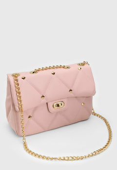 Bolsa Maria Milão Transversal Matelassê Rosa - loja online