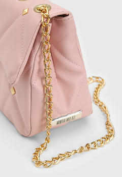 Bolsa Maria Milão Transversal Matelassê Rosa na internet