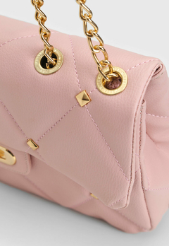 Bolsa Maria Milão Transversal Matelassê Rosa - Maria Milão
