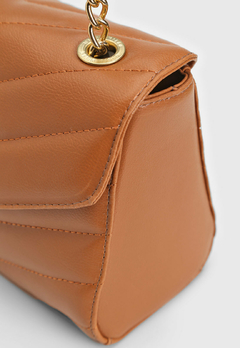 Bolsa Maria Milão Matelassê Pequena Caramelo - comprar online