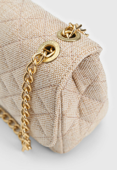 Bolsa Maria Milão Pequena Matelassê Palha - comprar online