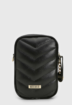 Bolsa Maria Milão Shoulder Bag Matelassê Preta - comprar online