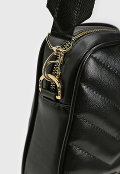 Imagem do Bolsa Maria Milão Shoulder Bag Matelassê Preta