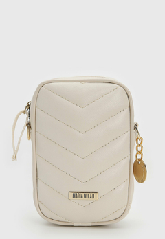 Bolsa Maria Milão Shoulder Bag Matelassê Off-White - comprar online