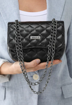 Bolsa Maria Milão Pequena Matelassê Preta - comprar online