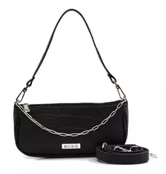 Bolsa Maria Milão Baguete Croco Preta - comprar online