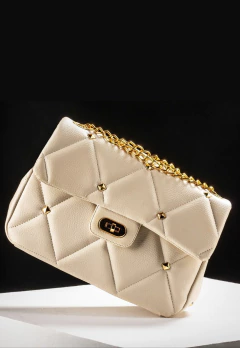 Bolsa Maria Milão Transversal Matelassê Off-White - comprar online