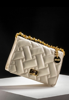 Bolsa Feminina Matelassê Corrente Ombro Off-White - comprar online
