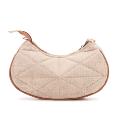 Bolsa Maria Milão Meia Lua Palha Matelassê - loja online