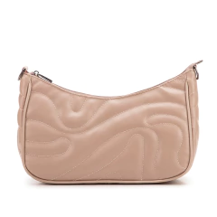 Bolsa Maria Milão Matelassê Meia Lua Nude Ondas - loja online