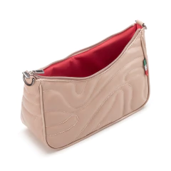 Imagem do Bolsa Maria Milão Matelassê Meia Lua Nude Ondas