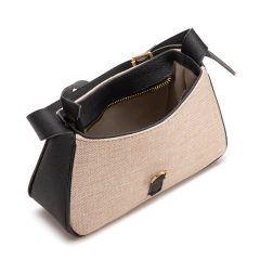 Imagem do BOLSA MARIA MILÃO CHARME PALHA E PRETA