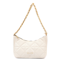 Bolsa Maria Milão Matelassê Meia Lua Corrente Off-White - loja online