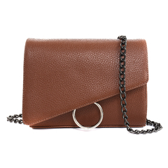 Bolsa Maria Milão Transversal Anel Caramelo